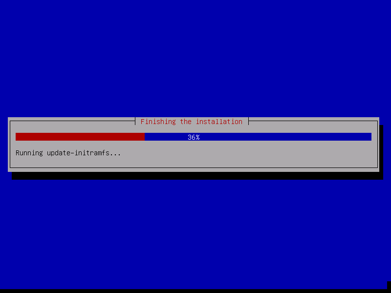 Parrot OS - Wait for final installation steps to be installed.