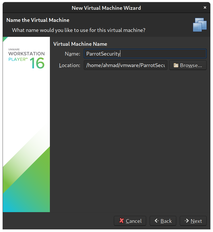 VMware Workstation/Player - Name your VM properly